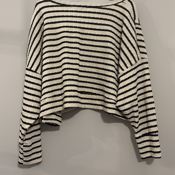 Altar’d State Cropped Stripe V-Neck Sweater Sz XL NWT - Picture 6 of 6
